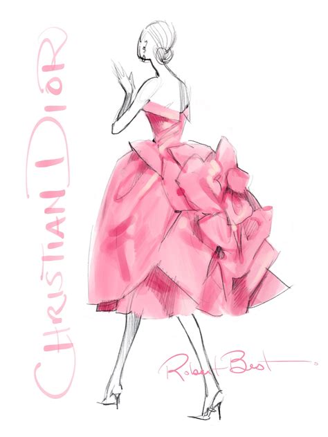 dior fashion drawings.